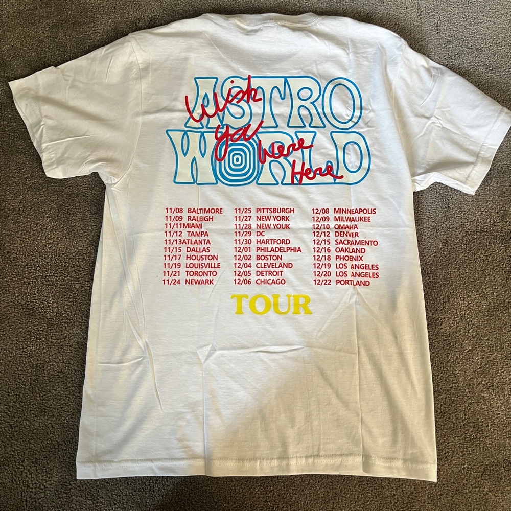 Travis Scott Astroworld Tour Official T-Shirt (Small)